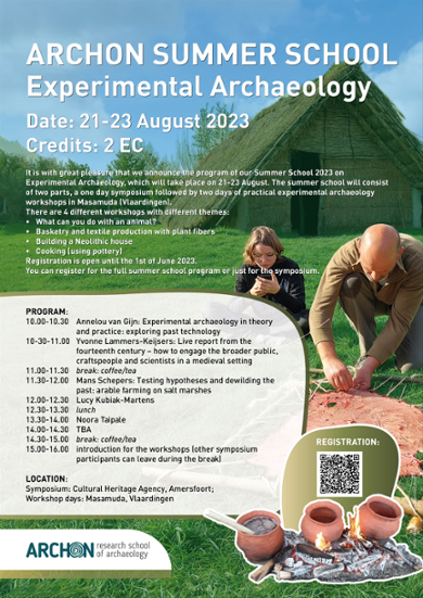 Summer School 2023 on Experimental Archaeology programme.