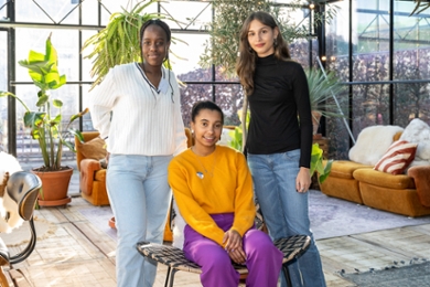 Layla Mutoka, Maya Martin and Valentina Petrucci.