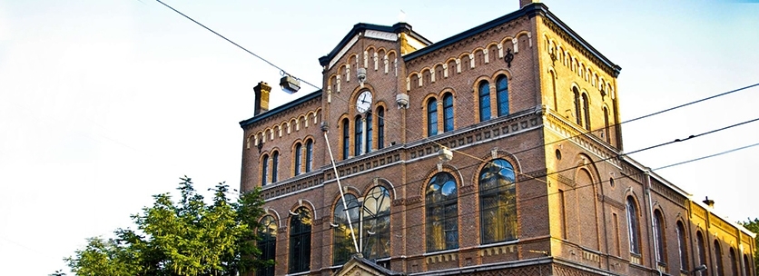Front music venue Paradiso in Amsterdam