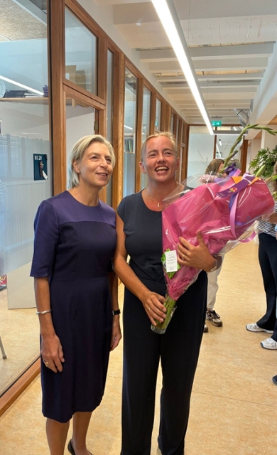 Sigrid van Wingerden together with Dean Suzan Stoter