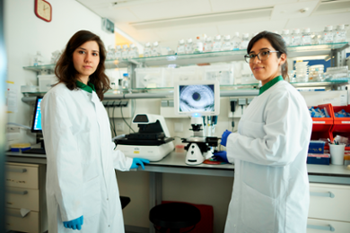 Image showing two young researchers in a lab